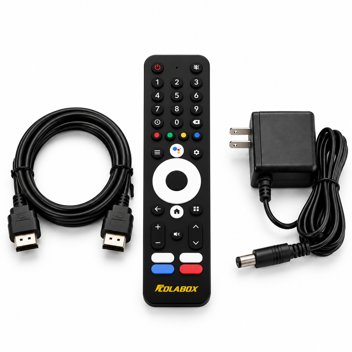 ColaBox Replacement Accessory Kit — Remote, Power Adapter & HDMI Cable