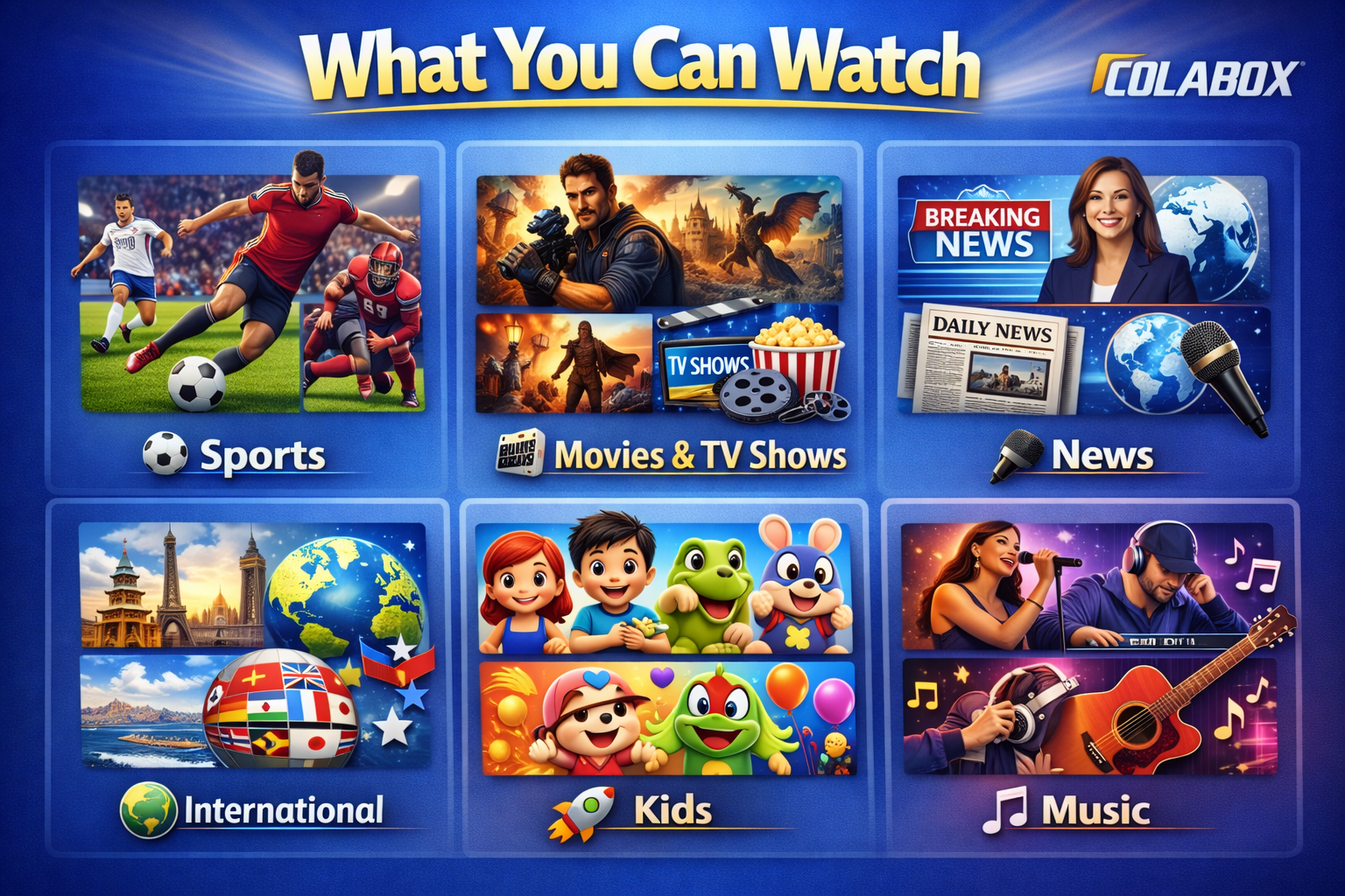 ColaBox L2 Plus — One Device. Thousands of Channels. Zero Monthly Fees.