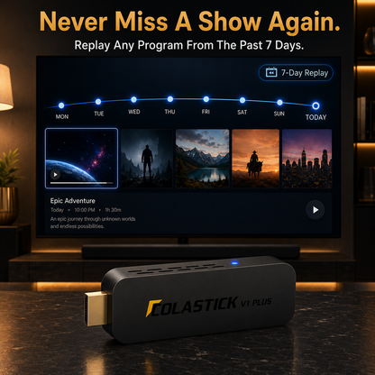 ColaStick V1 Plus — One Portable Stick. Thousands of Channels. Zero Monthly Fees.