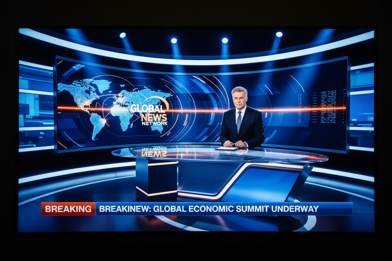 Live News TV Screen